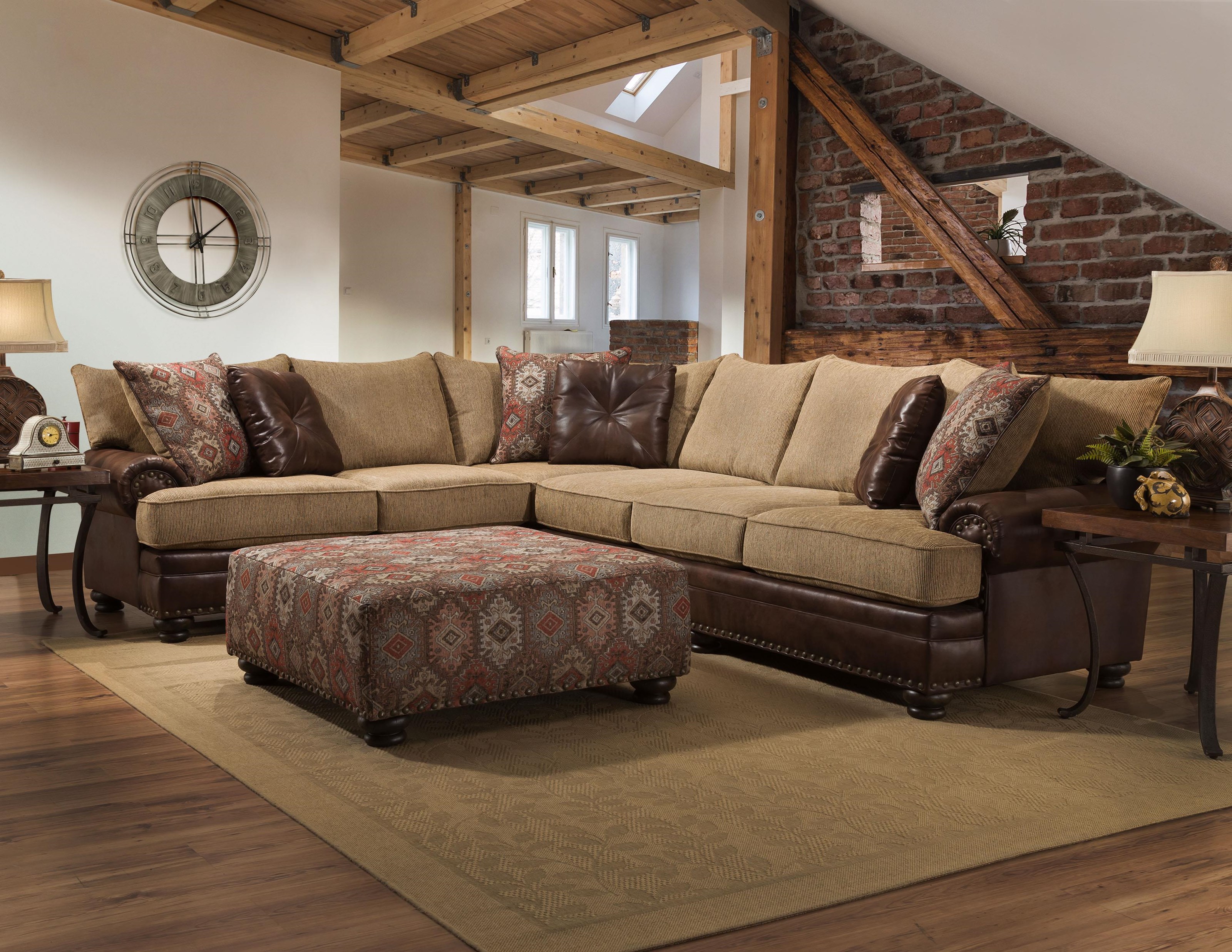 Albany Sublime Treasure 8649 63 65 2 Piece Sectional Royal